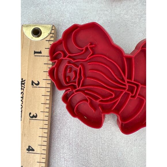Vintage Santa Clause with toy bag cookie cutters Lot of 4 - Picture 5 of 7